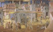 Ambrogio Lorenzetti Life in the City (mk08) Germany oil painting artist